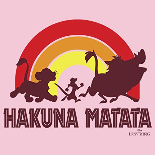 Fifth Sun Disney Lion King Hakuna Rainbow Girl's Solid Crew Tee2