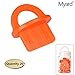 Myard Orange 20 Packs 5/32 Inch Deck Spacer with Bright Color Easily Spotting, Easy Pull, Deck Board Jig Spacer Rings for Pressure Treated, Composite, PVC, Plank, Hardwood Decking Tool (DJS4)