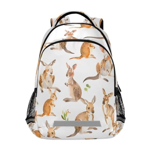 ALAZA Cartoon Kangaroo Backpack College School Shoulder Laptop Bag Daypack Bookbag for Teen Girls Boys