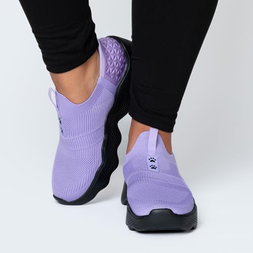 Women's Paw Ultra Comfort Slide-in Deep Traction Walking Shoes Slip On Sneakers Lightweight Footwear4