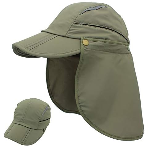 Magracy Wide Brim Sun Cap with Neck Flap Cover