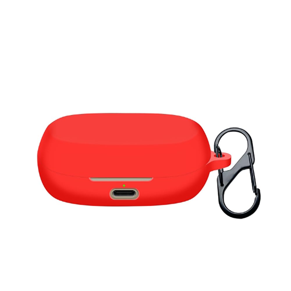 Silicone Case for Jabra Elite 7 Active In-Ear Bluetooth Earbuds Portable Earphone Protective Cover Sleeve Anti-drop Soft Shell Skin(red)