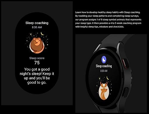 Image of Samsung Electronics Galaxy Watch 4 44mm R870 Smartwatch GPS WiFi Bluetooth (International Model) (Black), (SM-R870)