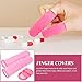 Angoily 100Pcs Anti-Static Protective Covers for Workshops Wound Protection Industrial Use Nail Art Comfortable Protection Sleeves Pink