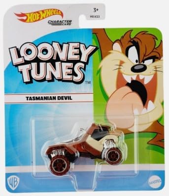 Hot Wheels Character Cars 1:64 Scale Looney Tunes (Tasmanian Devil Taz 4/7)
