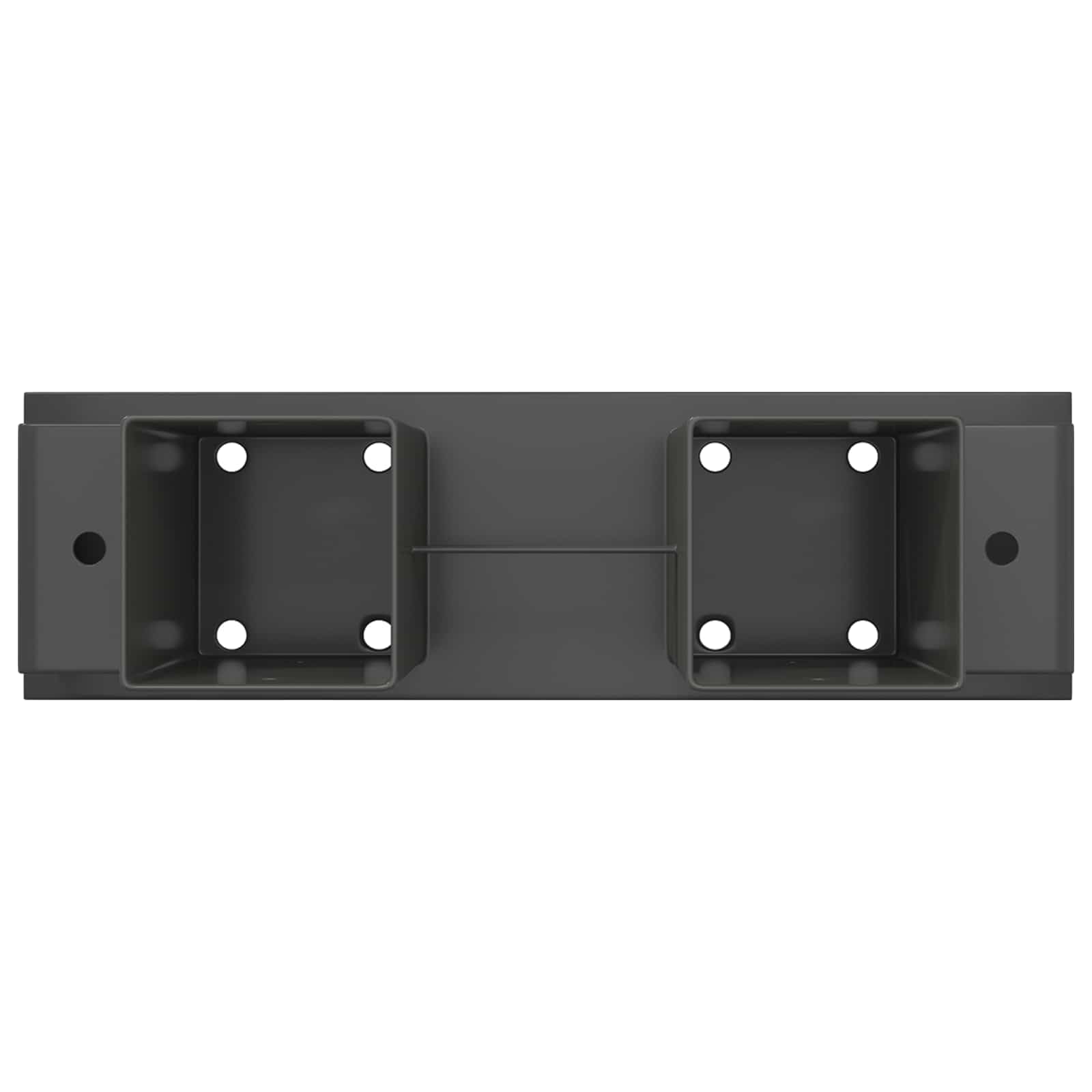 vidaXL Ayuda para Apilar Leña 12 uds. Gris antracita 34 x 10 x 15 cm