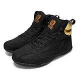 Doux et respirant : Les baskets de boxe sont dotées d'une tige en maille respirante et d'un cuir en microfibre qui offre durabilité et respirabilité pendant de longues périodes.