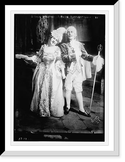 Historic Framed Print, Ethel Huston and Pacie Ripple in Baron Trenck, 17-7/8" x 21-7/8"