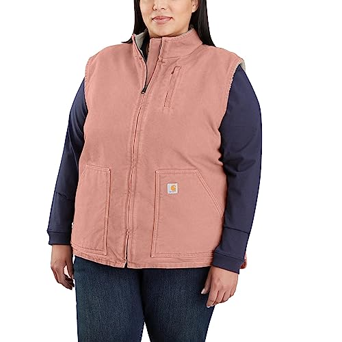 Image of Carhartt Women's Washed Duck Mock Neck Vest