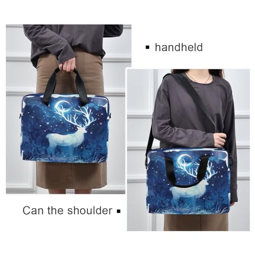 Bolsa Maletín para Laptop 15.6" con Asa y Correa Azul miniatura 2
