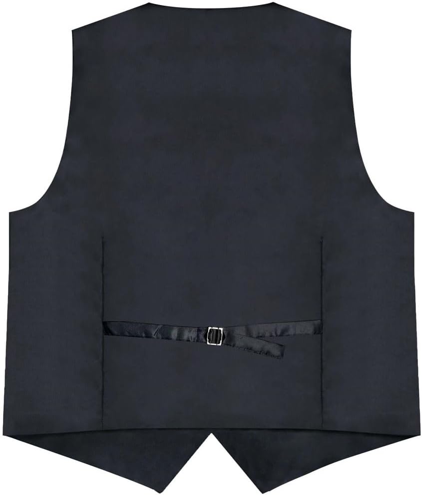 Men's Paisley Suit Vest With Bow Tie Pocket Square Wedding Prom Tuxedo Waistcoat