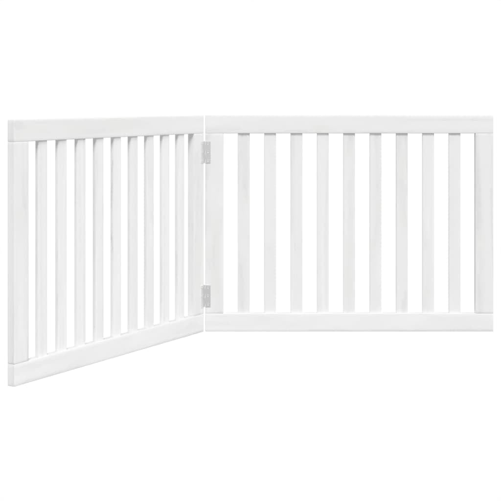 vidaXL Barrière pour Chien Pliable 2 Panneaux 160 cm Bois de peuplier