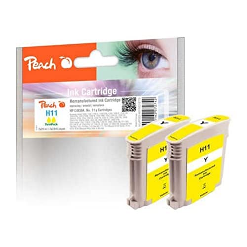 Peach Twin Pack Ink Cartridge yellow, compatible