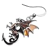 NEWEI Enamel Alloy Dinosaur Fantasy Dragon Earrings Drop Dangle Animals Jewelry for Women Dragons Gifts (Clay) #3