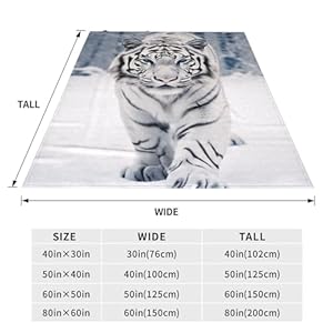 Whitetigerblanketgiftsforadultskidstigersnowanimalflannelthrowblanketssoftcomfylightweightforhomedecorcouchbedsofa60x50inches Urban Country Home Decor White tiger blanket gifts for adults kids tiger snow animal flannel throw blankets soft comfy lightweight for home decor couch bed sofa 60×50 inches urban country home decor