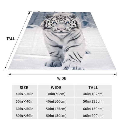 Whitetigerblanketgiftsforadultskidstigersnowanimalflannelthrowblanketssoftcomfylightweightforhomedecorcouchbedsofa60x50inches Urban Country Home Decor White tiger blanket gifts for adults kids tiger snow animal flannel throw blankets soft comfy lightweight for home decor couch bed sofa 60×50 inches urban country home decor