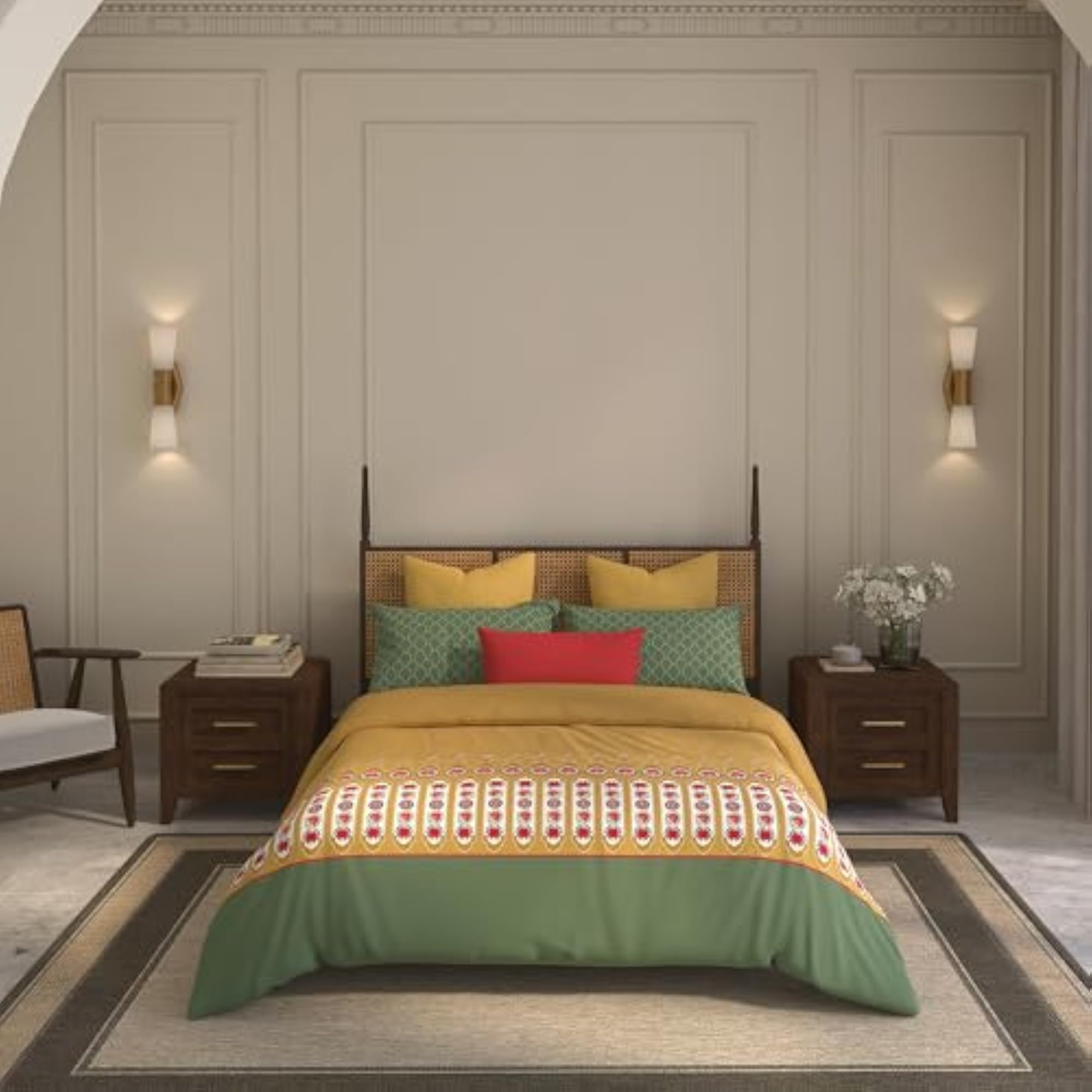 Home Essential Suzani 144TC Cotton Bed in a Bag Set