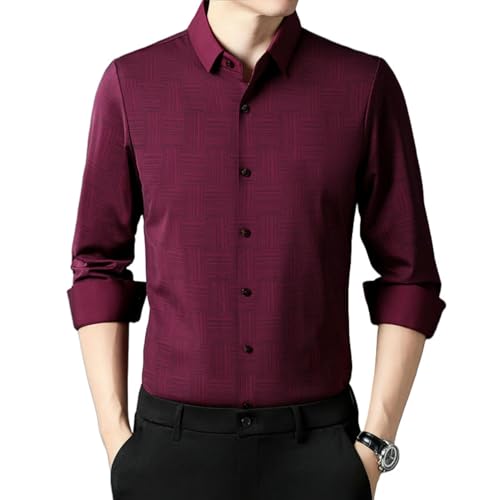 Chemise homme impression numérique stretch infroissable et manches longues