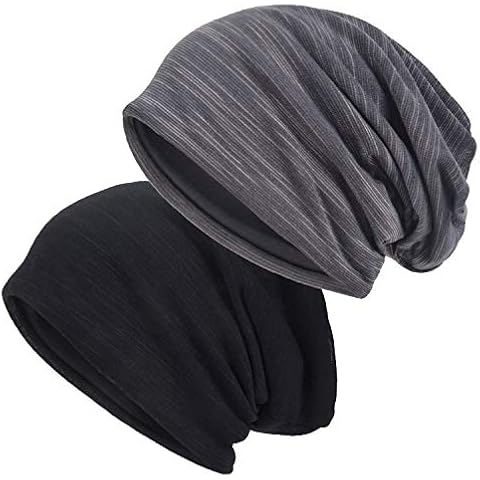 EINSKEY Cotton Slouchy Beanie Hat for Men/Women, Lightweight Oversize Large Thin Skull Cap Chemo Cap Night Sleeping Cap Cover