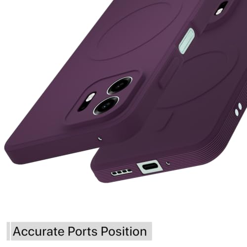 Image of Outlouders Back Cover for OnePlus N6 5G | Soft Matte Silicone | Slim Fit | Magnetic-Safe Logo Design (Magnetic-Safe Not Compatible) | Shockproof | Camera Protection Bumper Case (Purple)