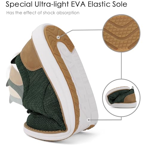 Image of ASITVO Wide Loafers for Men Dress Casual Boat Slip on Walking Shoes Large