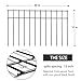 Adavin Small or Medium Animal Barrier Fence, 15 Pack Black 20 In(L)X12 In(H) Dog Digging Fence Barrier, Dog Rabbit Fences Protector,Outdoor Pet Metal Fences Panel Ground Stakes for Yard.Total 25 Ft(L)