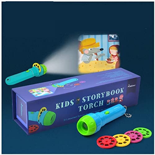 PROACC Proyector para niños Historia Story Proyector Proyección Antorcha para Linterna Baby...
