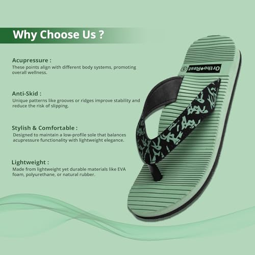 Image of Ortho + Rest Women Orthopedic Slippers, Doctor Ortho Flipflops | Arch Support With Soft Cushioned Footbed | Lightweight Ladies Chappal | Orthopedic Doctor Soft Slippers for Ladies & Girls