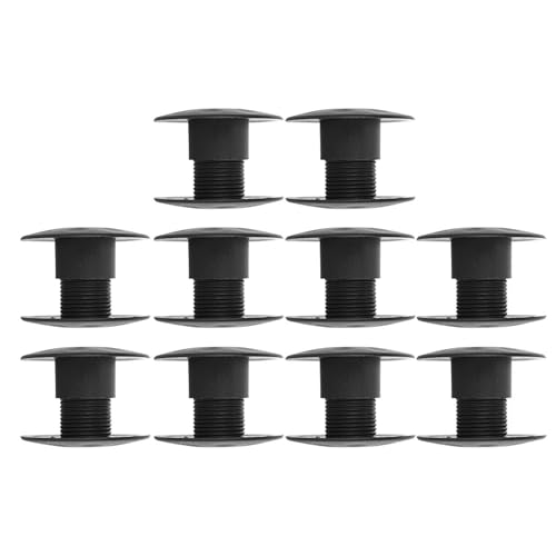 KIMISS Table Foosball Bushings, 10 Pair Tabletop Football Bearing Rods, Fun Games Accessories, 16mm Bearings for Foosball Rod, White and Black