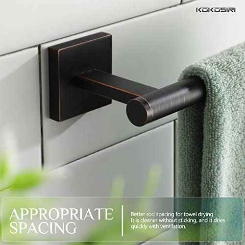 Image of KOKOSIRI Bathroom Towel Bar Hand Towel Holders Wall Mount Toilet Kitchen Cabinet Paper Holder Stainless Steel Bath Accessories Oil Rubbed Bronze 2 Pack, B3008ORB-P2