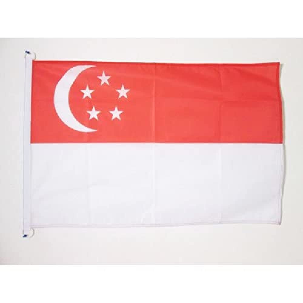 AZ FLAG Bandera Nautica de España Sin Armas 45x30 cm - Pabellón de Conveniencia Española Sin Escudo 30 x 45 Cm, Bandera de Barco con anillas — view 182