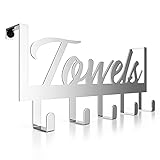 Aesthetic Over The Door Towel Rack for Your Bathroom – Space Saving and Convenient Towel Holder with Sturdy Hooks – The Perfect Addition to Your Bathroom Decor