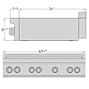 Induction Hardware 48 Inch Professional Induction Cooktop with 7 Burners, Durable Ceramic Glass, Flexible Zones, Precision Control - Stainless Steel #3