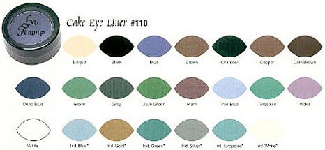 La Femme Cake Eye Liner in Dark Brown