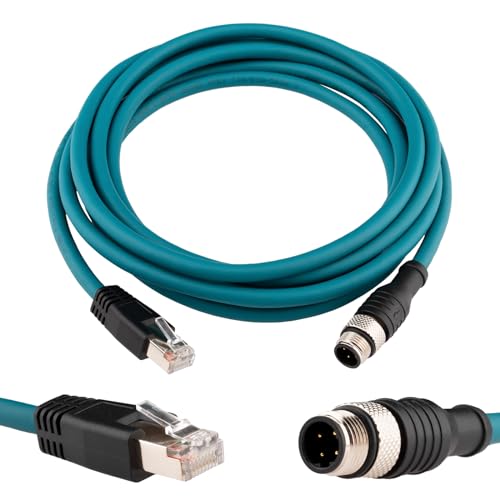 Cable Industrial Ethernet M12 a RJ45 Cat6 3 m miniatura 1