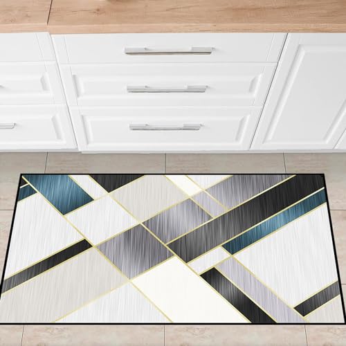 Tapis de couloir résistant lavable 100x320cm solution sol propre maison - 4