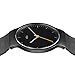 Braun Mens Slim 3-Hand Analogue Quartz Watch, Black Dial and Black Milanese Mesh Strap, 38mm Black Stainless Steel Case, Model BN0211BKMHG.