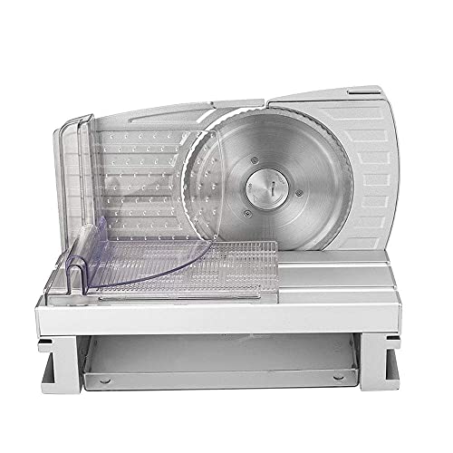 Machine à trancher la viande, trancheuse à viande, rouleau de mouton, viande, trancheuse à aliments, machine à trancher avec lame en acier inoxydable, épaisseur réglable pour bacon, pain, fruits, lé