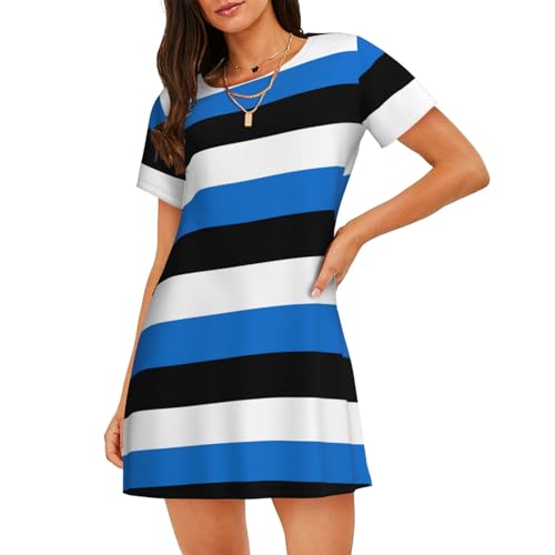 Chemise de nuit Estonie manches courtes femme pour éviter la chaleur la nuit