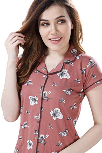 Image of AV2 Women's Cotton Polka Dots Night Suit Pajama Set