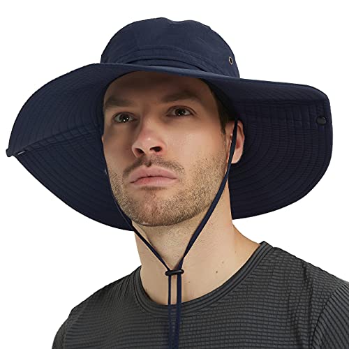HLLMAN Super Wide Brim Sun Hat-UPF 50+ Protection,Waterproof Bucket Hat for...