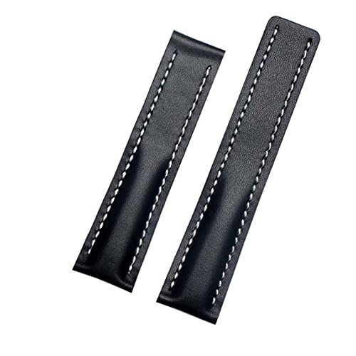 Bracelet de montre Breitling en cuir de vachette 22mm idéal pour le style business