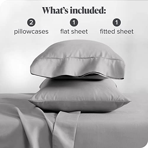 Twin Xl Sheet Set - 4 Piece Set - Hotel Luxury Bed Sheets - Ultra Soft - Deep Pockets - Easy Fit - Cooling & Breathable Sheets - Wrinkle Resistant - Cozy - Light Grey - Twin Extra Long Sheets - 4 Pc #TOP7