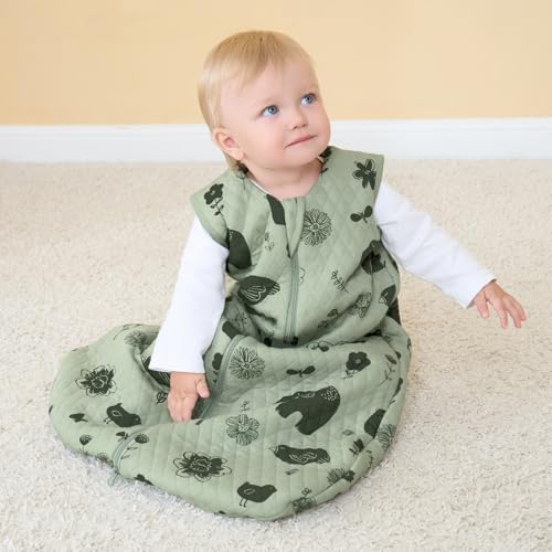 Looxii Schlafsack Baby Winter Baumwolle 2.5 TOG Warm Winterschlafsack Weich Babyschlafsack Neugeborene im 18-24 Monaten Perfekte für Herbst… – Ansicht 6