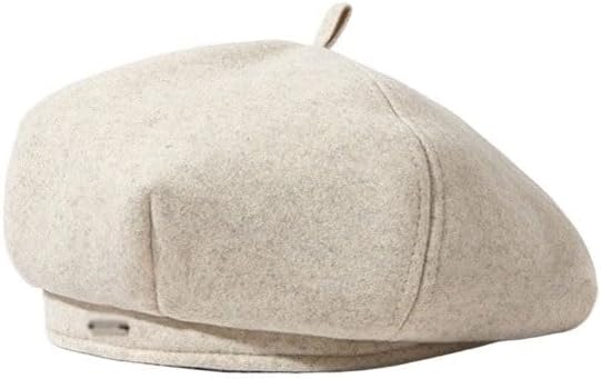 Outdoor Warm Woolen Beret Versatile Octagonal Hat for Women in Winter