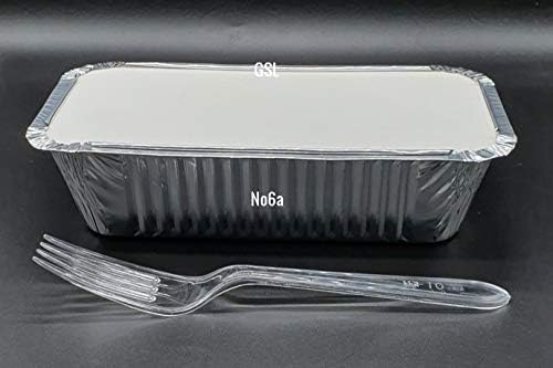 GSL 50 x Large Aluminium Foil Food Storage Containers Catering Grade + 50 Lids No6a