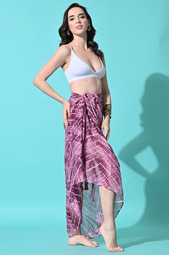Image of MIRCHI FASHION Western Summer Beachwear Swimsuit Coverup Sarong for Women