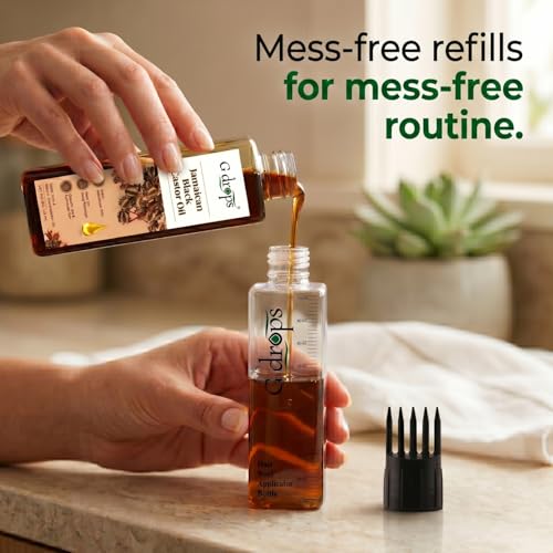 Image of Hair Root Applicator Bottle with Comb Cap | Oil Dispenser for Scalp, Hair Oil, Hair Dye and Shampoo | Refillable, Leak Proof, BPA Free | For Home and Salon Use (3)