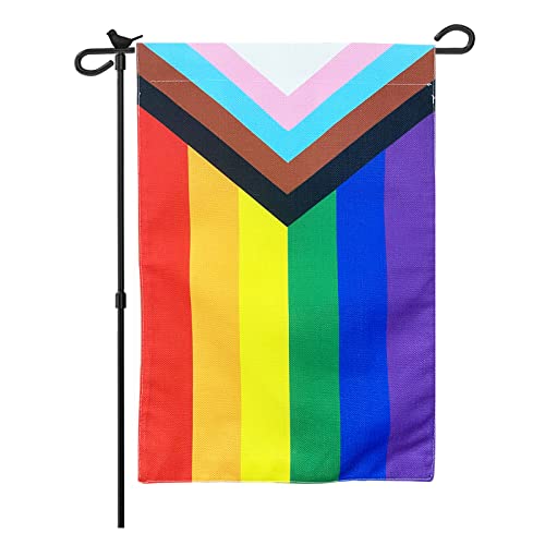 Double-Sided Rainbow Garden Flag