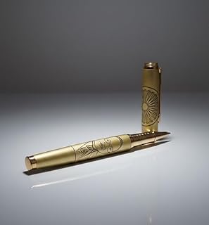 KP2® Luxury Gold Metal Roller Ball Pen | Premium Writing Instrument | Refillable German Jotter | Spiritual Gift | Office S